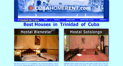 Desktop Screenshot of cubahomerent.com